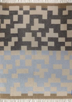 Plaider<Mette Ditmer Maze Throw Blue