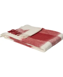 Plaider<Magasin du Nord Collection Medium fluffy plaid, check R&oslash;d