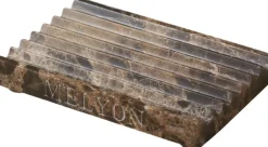Badeværelsestilbehør<Melyon Marble Dark Emperador Soap Dish