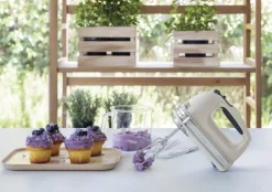 Køkkenmaskiner<KitchenAid Midline Håndmixer, 9 hastigheter Creme