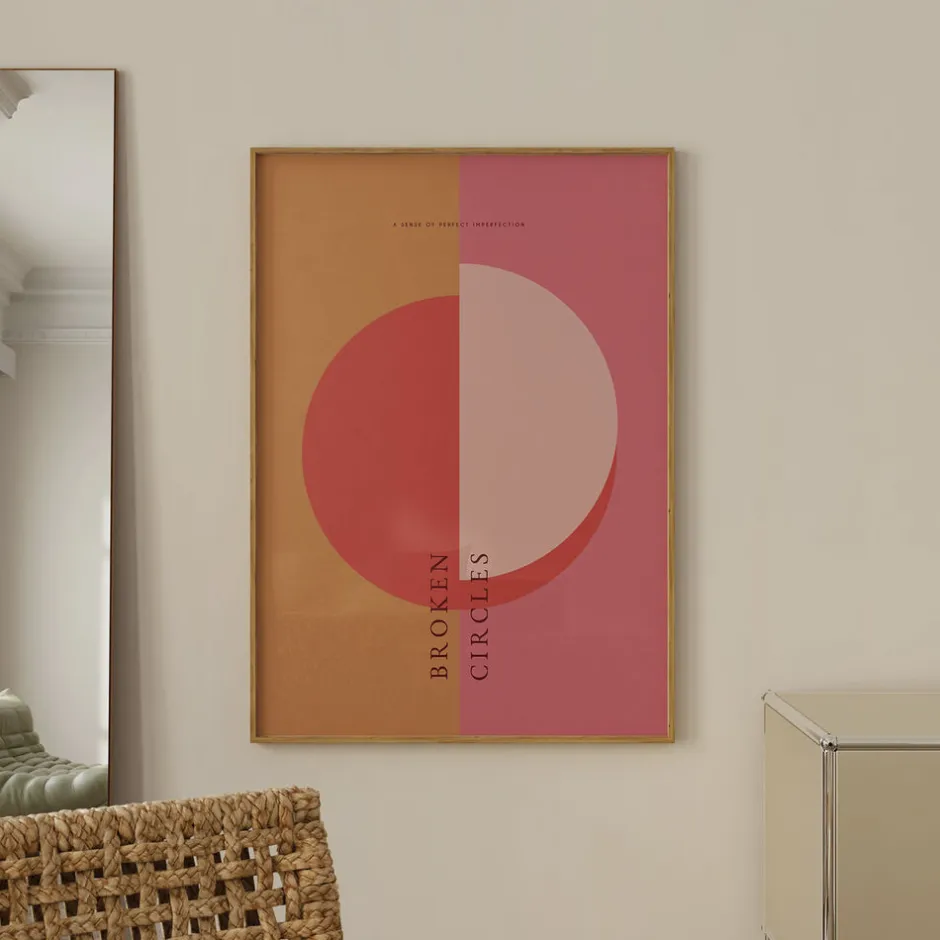 Plakater & Rammer<Poster & Frame Mie & Him - Broken Circles 01 Flerfarvet
