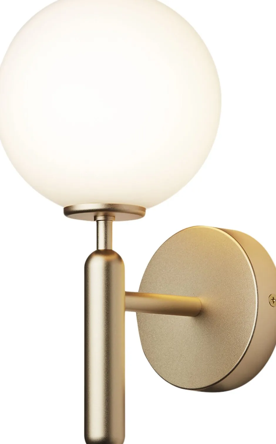 Væglamper<Nuura Miira Wall, brass / opal