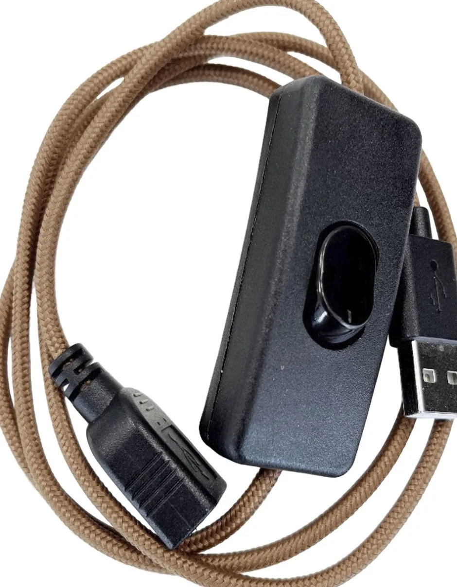 Lampetilbehør<Mr. Wattson Mini Wattson, USB ext. cord, w. on/off switch, 1,5 m
