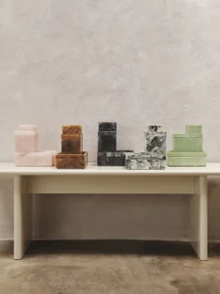Opbevaring<Ferm Living Mist Box - 7,5 x 10 - Emerald Off-white