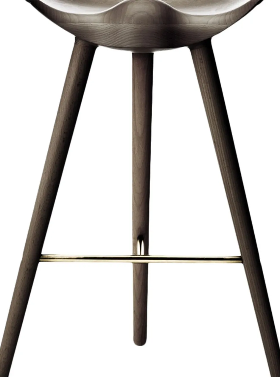 Møbler<Audo Copenhagen ML 42 - Bord Skammel / Brunolieret Eg / Messing