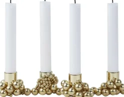 Lys & Lysestager|Adventsstager<GEJST MOLEKYL 4 Brass