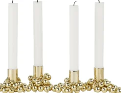 Lys & Lysestager|Adventsstager<GEJST MOLEKYL 4 Brass
