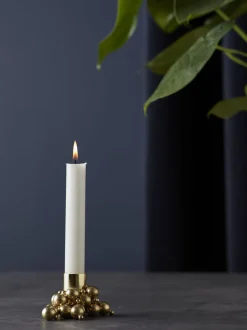 Lys & Lysestager<GEJST MOLEKYL 1 Brass