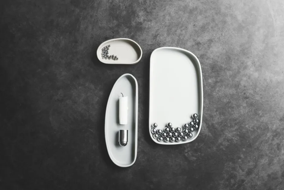 Lys & Lysestager<GEJST MOLEKYL 1 Chrome