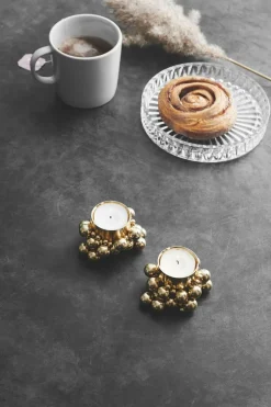 Lys & Lysestager<GEJST MOLEKYL Tealight 1 Brass