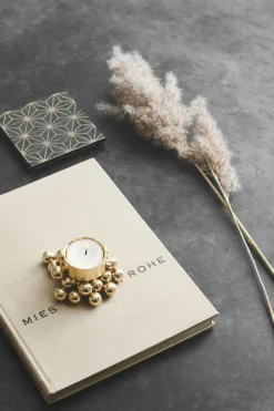 Lys & Lysestager<GEJST MOLEKYL Tealight 1 Brass
