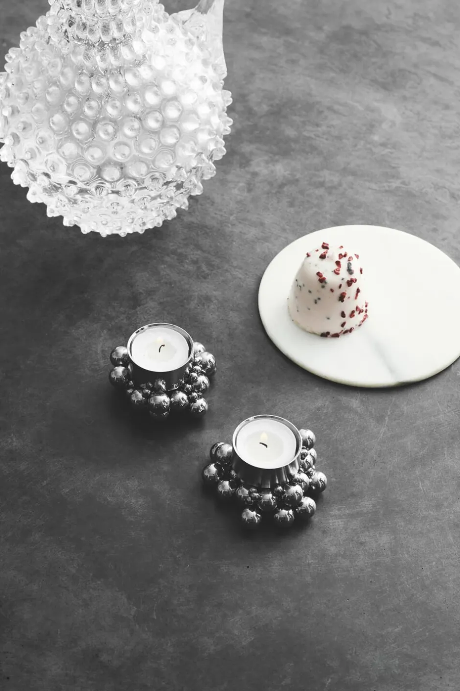 Lys & Lysestager<GEJST MOLEKYL Tealight 1 Chrome