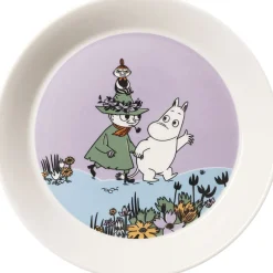Tallerkener<Moomin Arabia Arabia 19cm tallerken Venner For Evigt 80