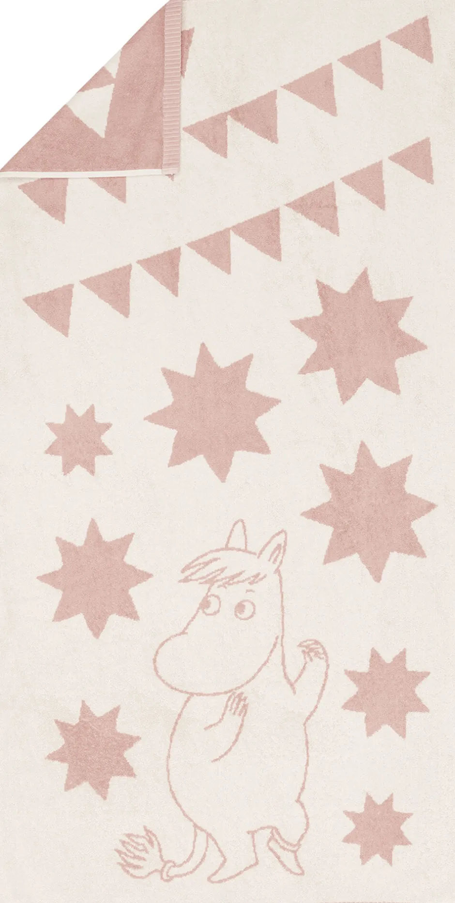Håndklæder<Moomin Arabia badehåndklæde 70x140, Stjerner pink