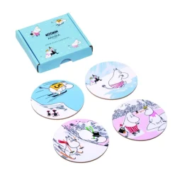 Tilbehør Til Bordet<Moomin Arabia bordskånere sæt 4stk Vinterbadning