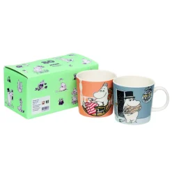 Kopper & Krus<Moomin Arabia 30cl krus 2stk Mumifar og Mumimor