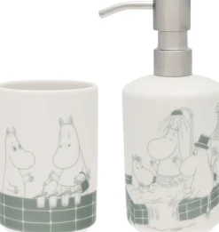 Badeværelsestilbehør<Moomin Arabia Sæbe dispenser & tandbørste holder sæt, Bad