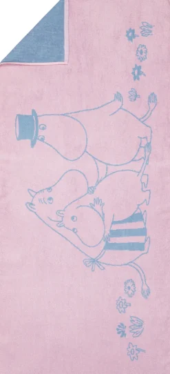Håndklæder<Moomin Arabia 70x140cm badehåndklæde Familietid GOTS