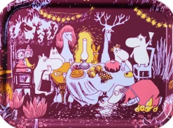 Opbevaring<Moomin Arabia 27x20cm bakke Festlige Øjeblikke