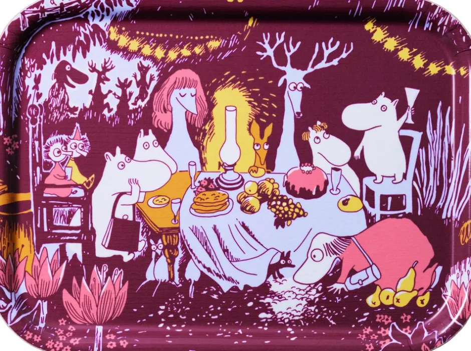 Opbevaring<Moomin Arabia 27x20cm bakke Festlige Øjeblikke
