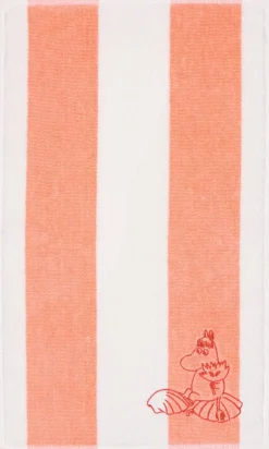 Håndklæder<Moomin Arabia 30X50cm håndklæde Snorkfrøken ferskenstribet GOTS