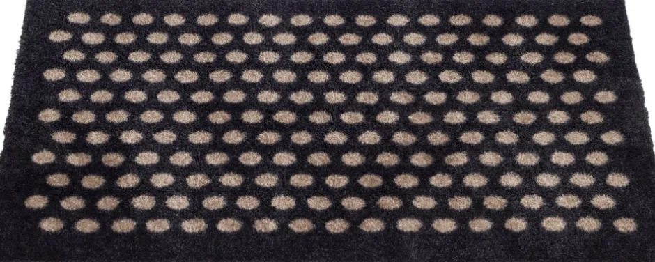 Gulvtæpper<Tica Copenhagen Måtte 40x60 cm, dot sort/sand