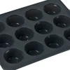 Bageartikler<Blomsterberg Muffinform 12 stk. Grå Silikone