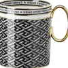 Kopper & Krus<Versace Mug with handle, Signature Black, La Greca