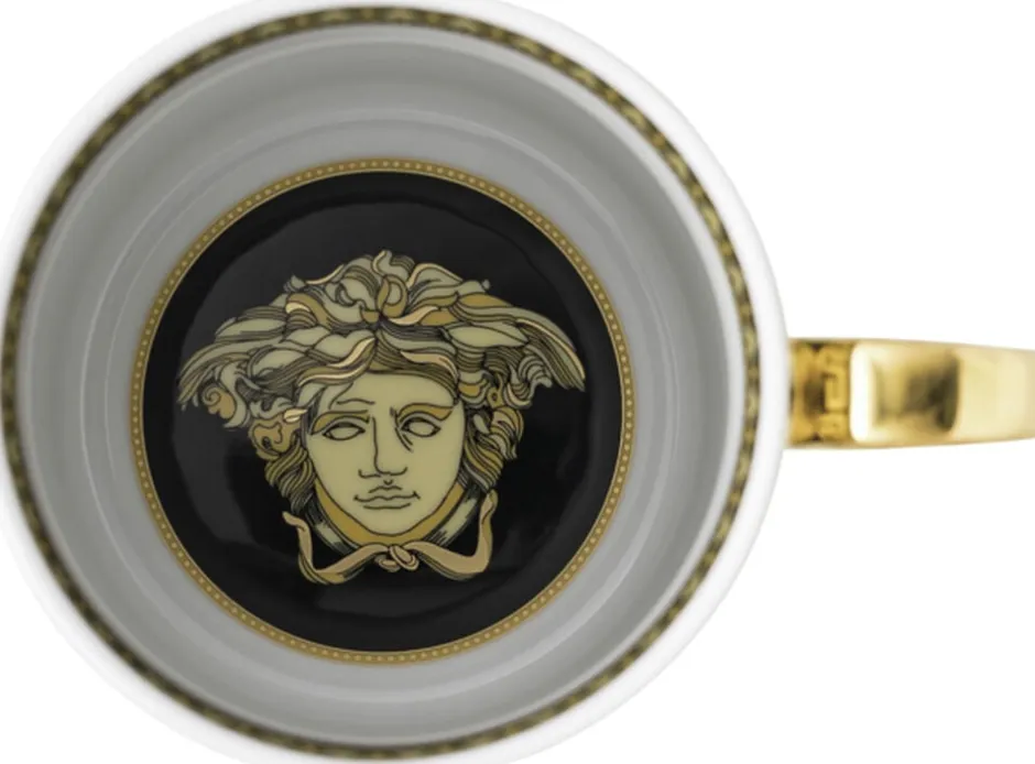 Kopper & Krus<Versace Mug with handle, Virtus Gala Black,