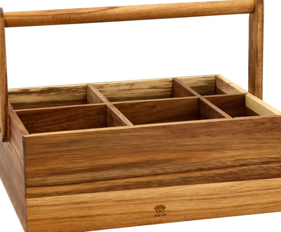 Opbevaring<Holm Multikasse 36 x27x28 cm Akacietræ
