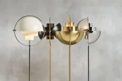 Gulvlamper<Gubi Multi-Lite Floor Lamp - Brass base