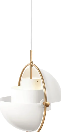 Pendler<Gubi Multi-Lite Pendant Messing/hvid