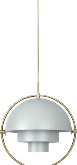 Pendler<Gubi Multi-Lite Pendant Messing/grå