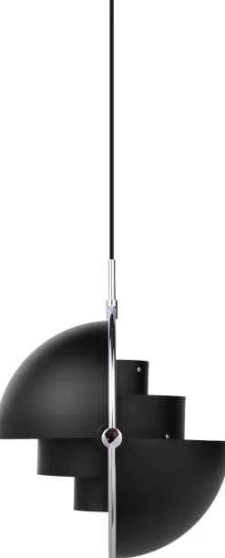 Pendler<Gubi Multi-Lite Pendant Krom/sort