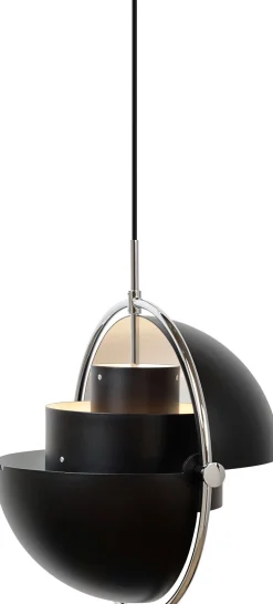 Pendler<Gubi Multi-Lite Pendant Krom/sort