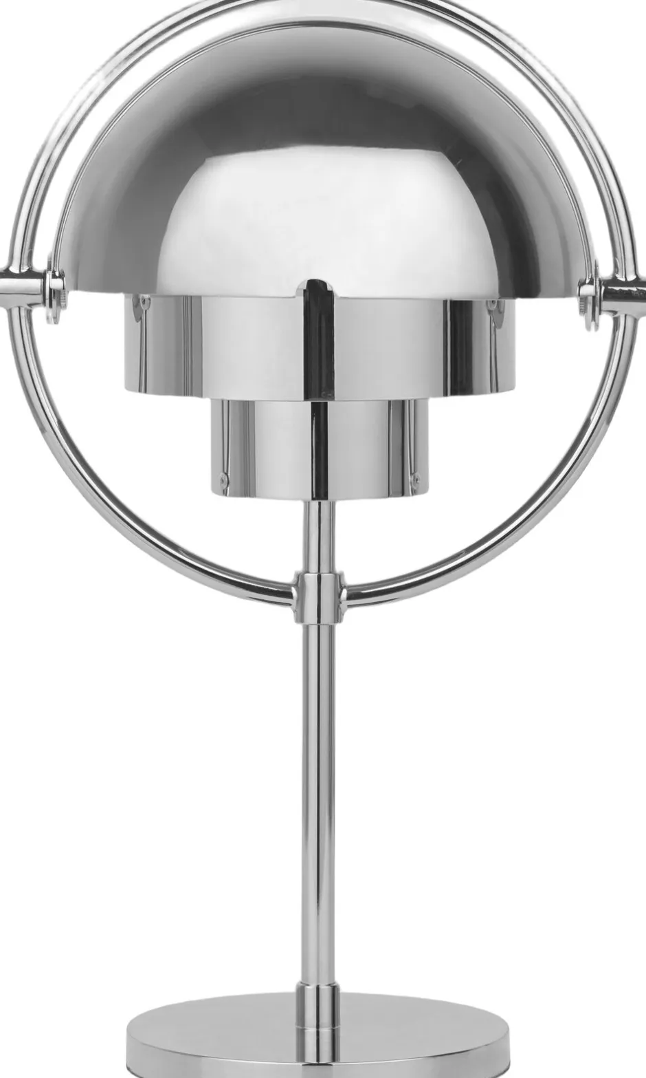 Trådløse Lamper<Gubi Multi-Lite Portable Lamp, EU Base: Chrome, Shade: Chrome