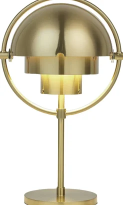 Trådløse Lamper<Gubi Multi-Lite Portable Lamp, EU Base: Brass, Shade: Brass Shiny
