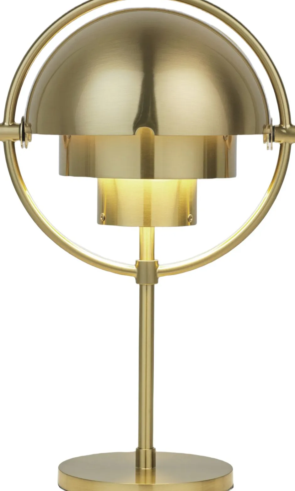 Trådløse Lamper<Gubi Multi-Lite Portable Lamp, EU Base: Brass, Shade: Brass Shiny