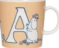 Kopper & Krus<Moomin Arabia Mumi 40 cl krus ABC A