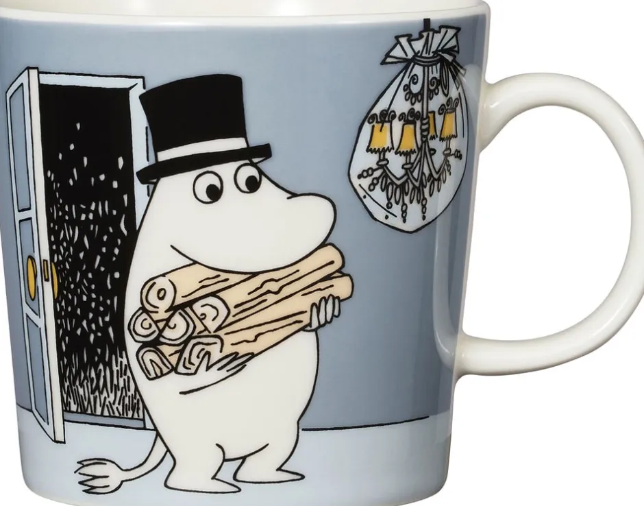 Julestel<Moomin Arabia Mumi 30 cl krus Mumifar grå
