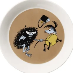 Tallerkener<Moomin Arabia Mumi 19 cm tallerken Stinky i aktion