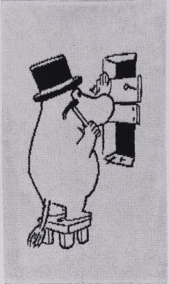 Håndklæder<Moomin Arabia Mumi håndklæde, mumifar, Grå