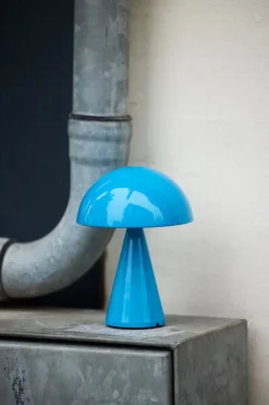 Trådløse Lamper<Hübsch Mush Portable Lamp Blue