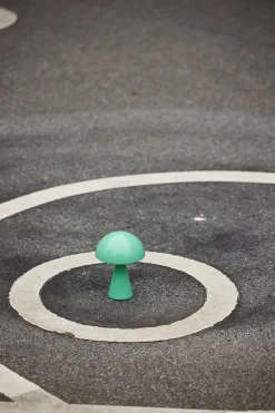 Trådløse Lamper<Hübsch Mush Portable Lamp Green