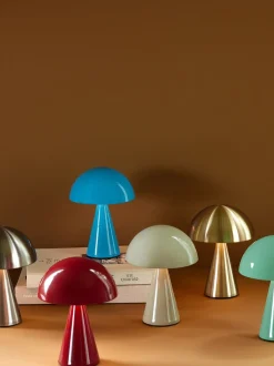 Trådløse Lamper<Hübsch Mush Portable Lamp Green