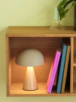 Trådløse Lamper<Hübsch Mush Portable Lamp Light Sand
