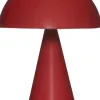 Trådløse Lamper<Hübsch Mush Portable Lamp Red