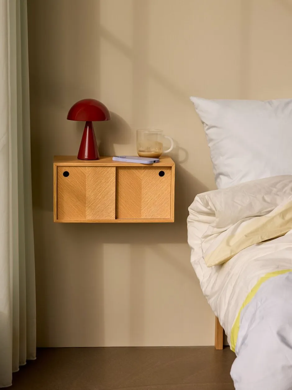 Trådløse Lamper<Hübsch Mush Portable Lamp Red