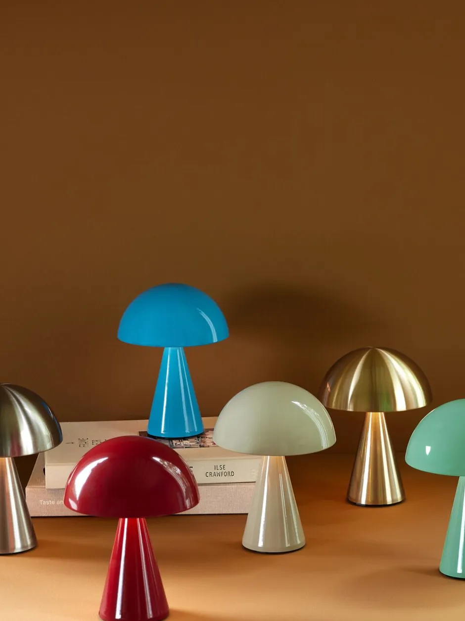 Trådløse Lamper<Hübsch Mush Portable Lamp Red