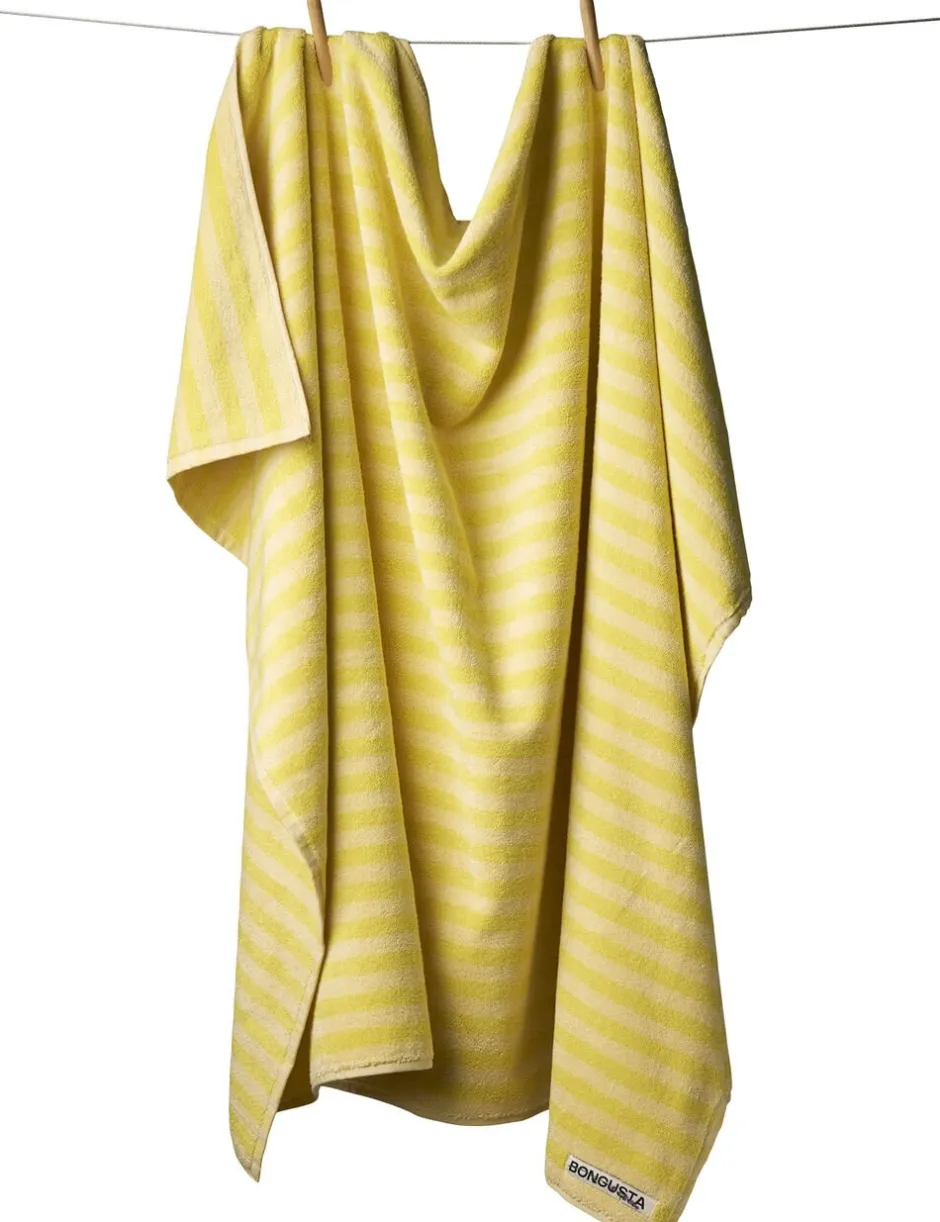 Håndklæder<Bongusta Naram Pristine & neon yellow
